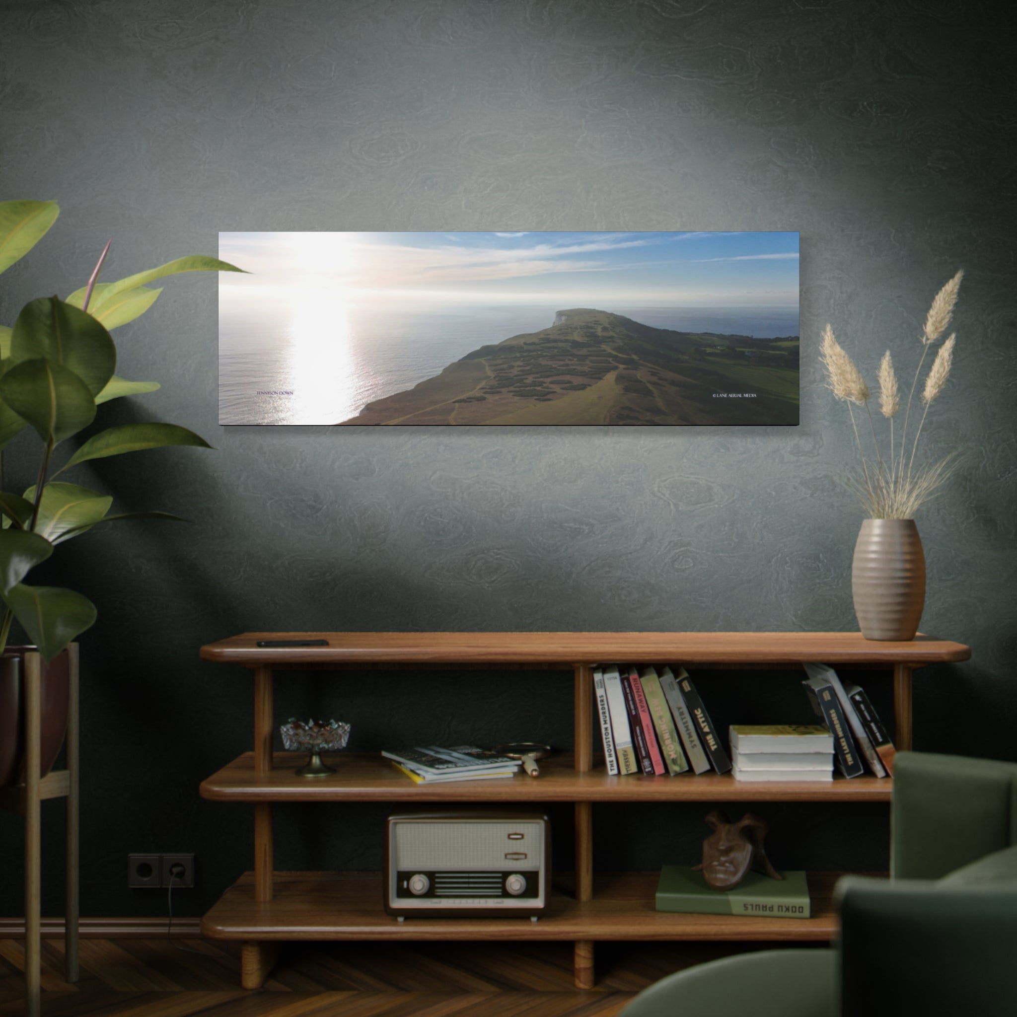 Isle of Wight Canvas Print — Tennyson to the Needles Stretched Matte Wall Art