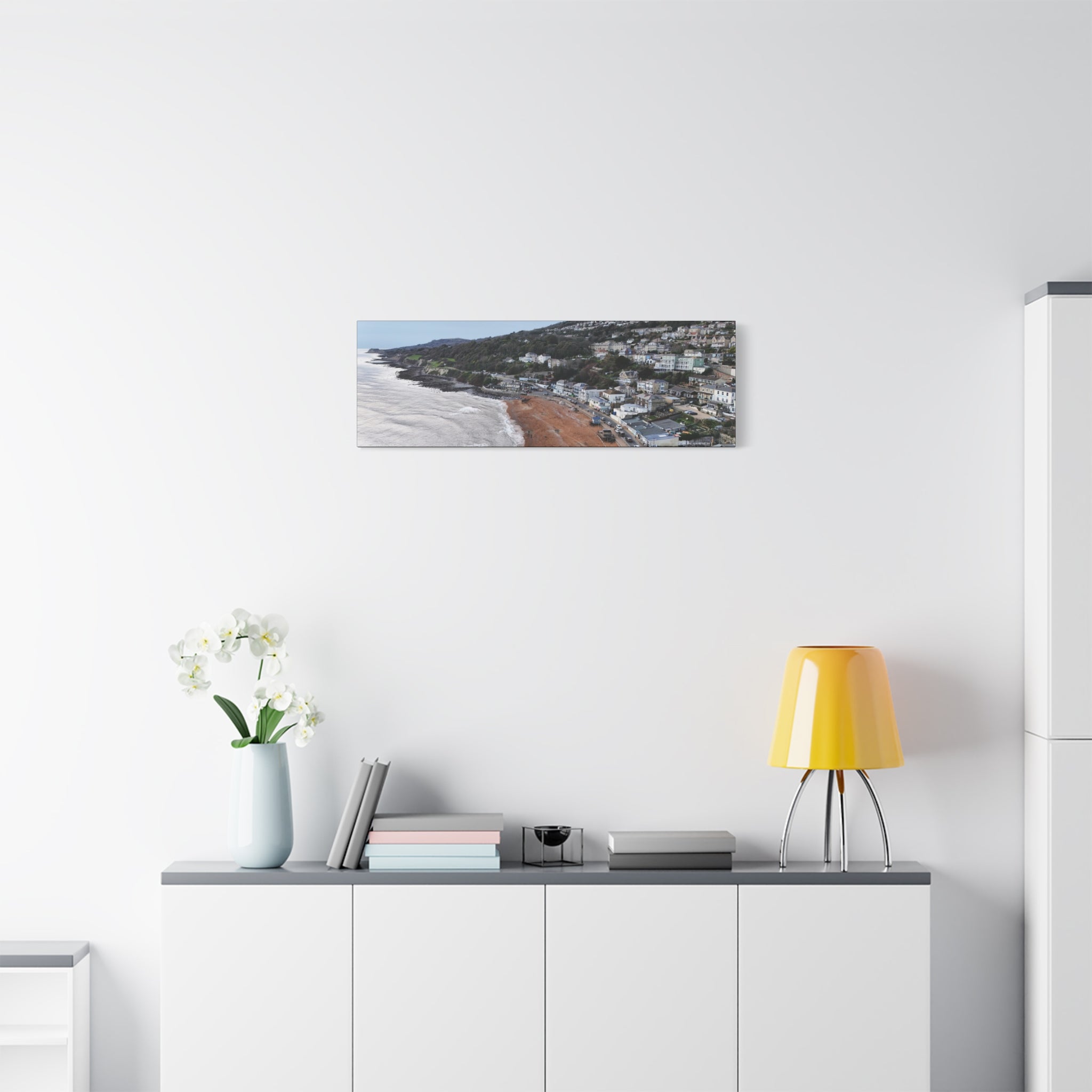 Isle of Wight Canvas Print — Ventnor Seaside Stretched Matte Wall Art
