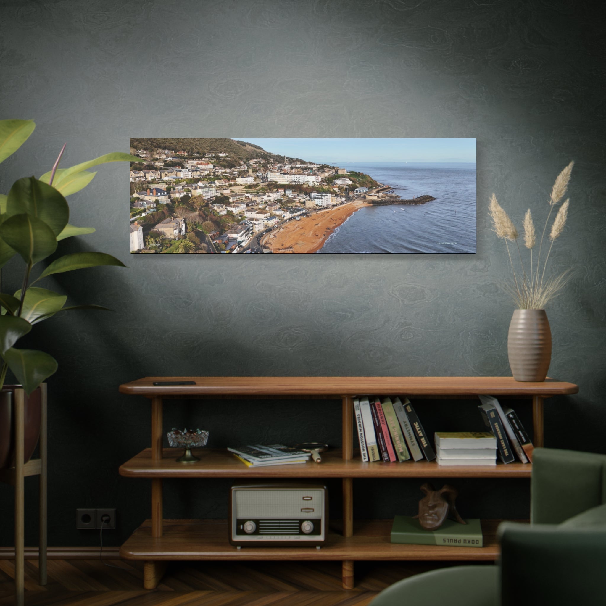 Isle of Wight Panoramic Canvas Print — Ventnor Stretched Wall Art
