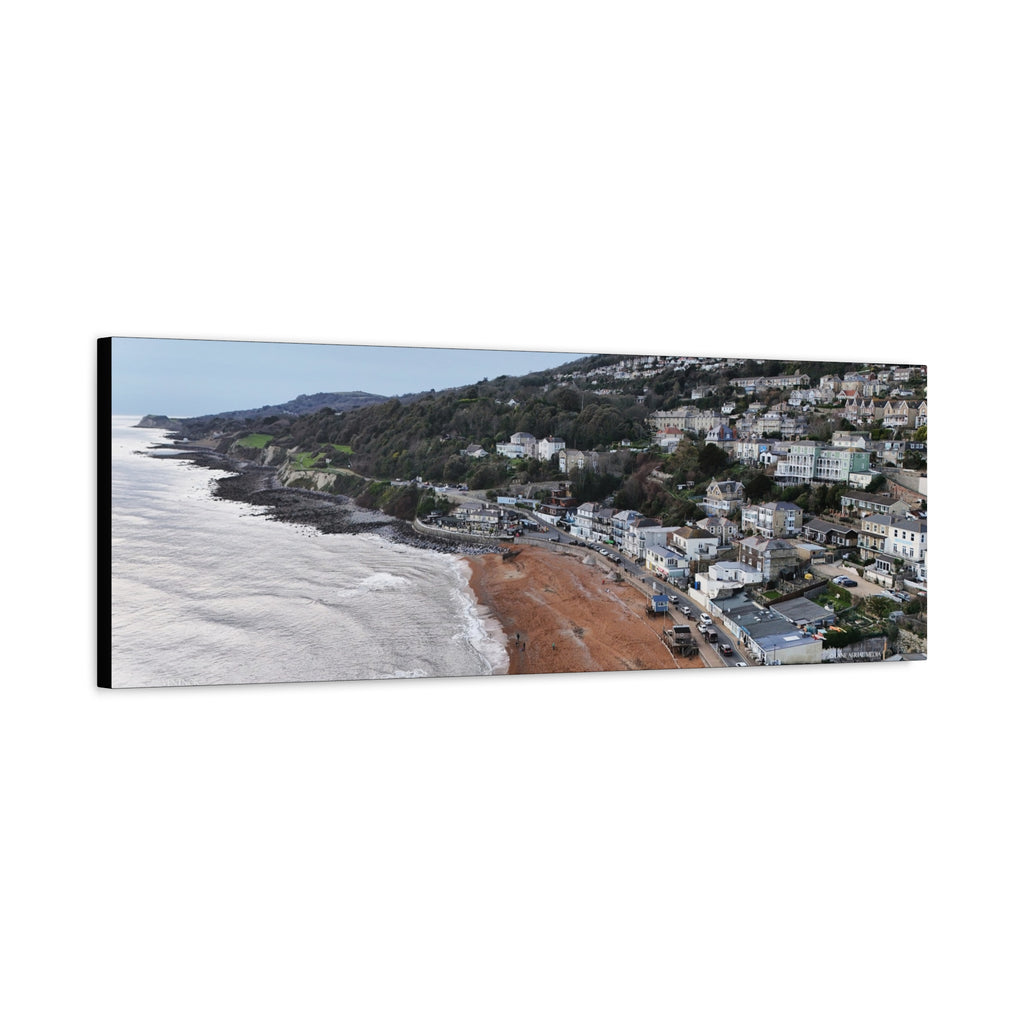 Isle of Wight Canvas Print — Ventnor Seaside Stretched Matte Wall Art
