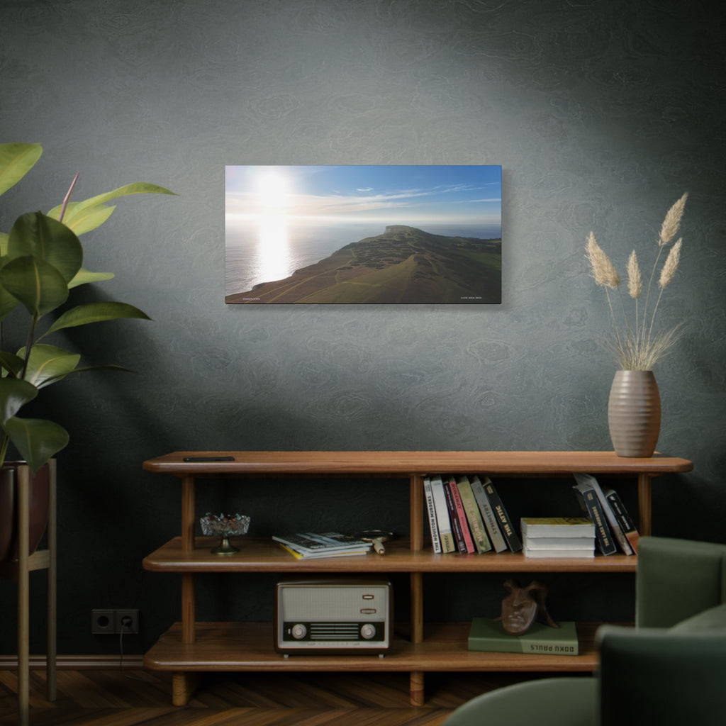 Isle of Wight Aerial Canvas Print — Tennyson to the Needles Stretched Wall Art
