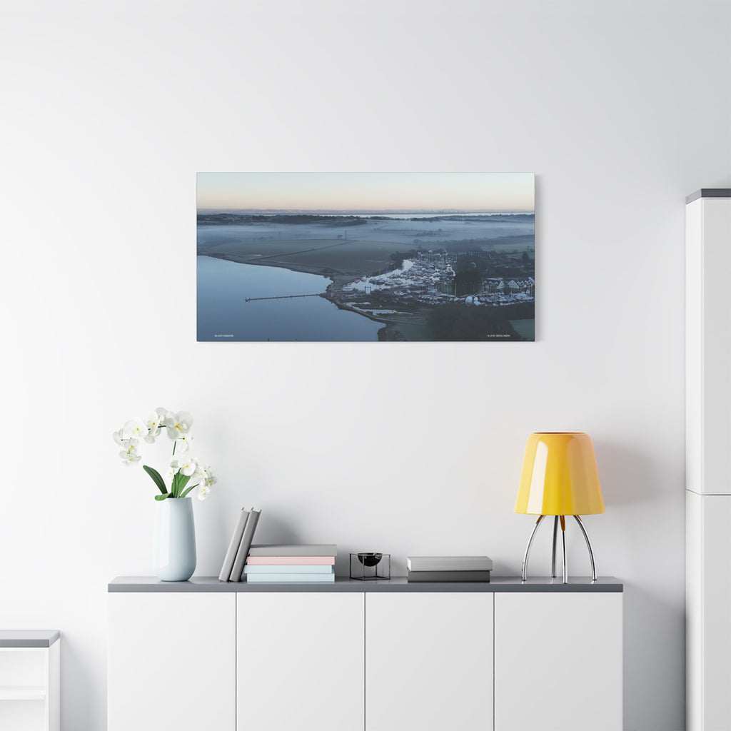 Isle of Wight Aerial Canvas Print — Island Harbour Stretched Wall Art