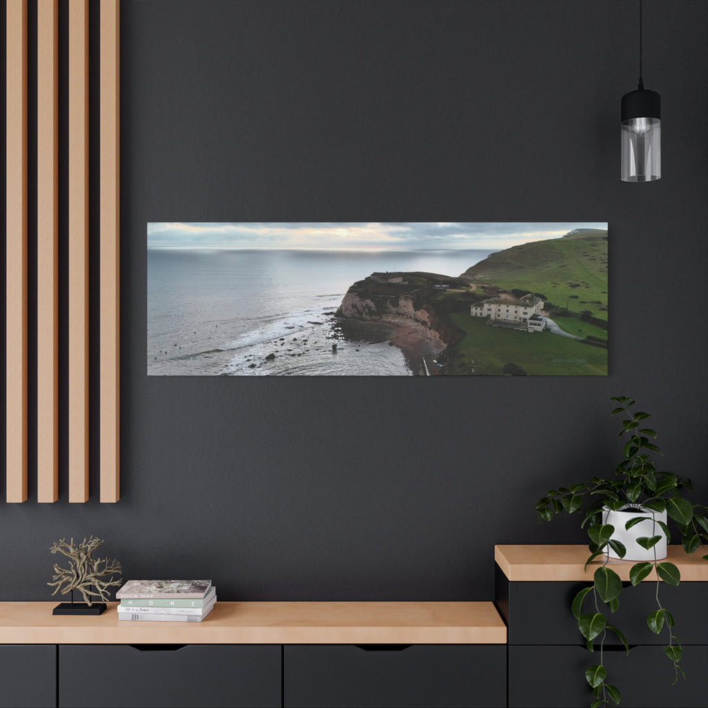 Isle of Wight Canvas Print — Freshwater Bay Seaside Stretched Wall Art
