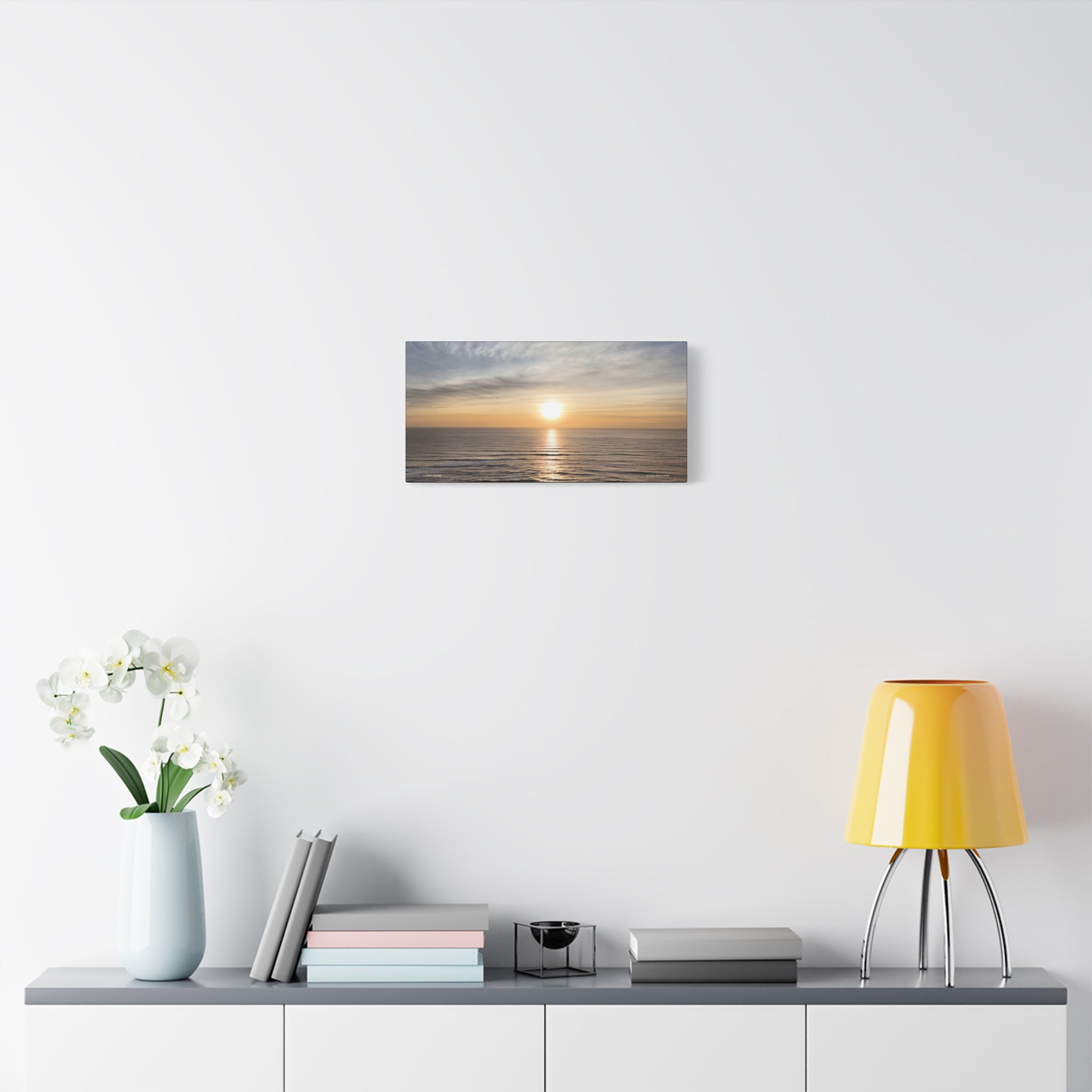 Isle of Wight Canvas Print — Compton Bay Sunset Matte Stretched Wall Art
