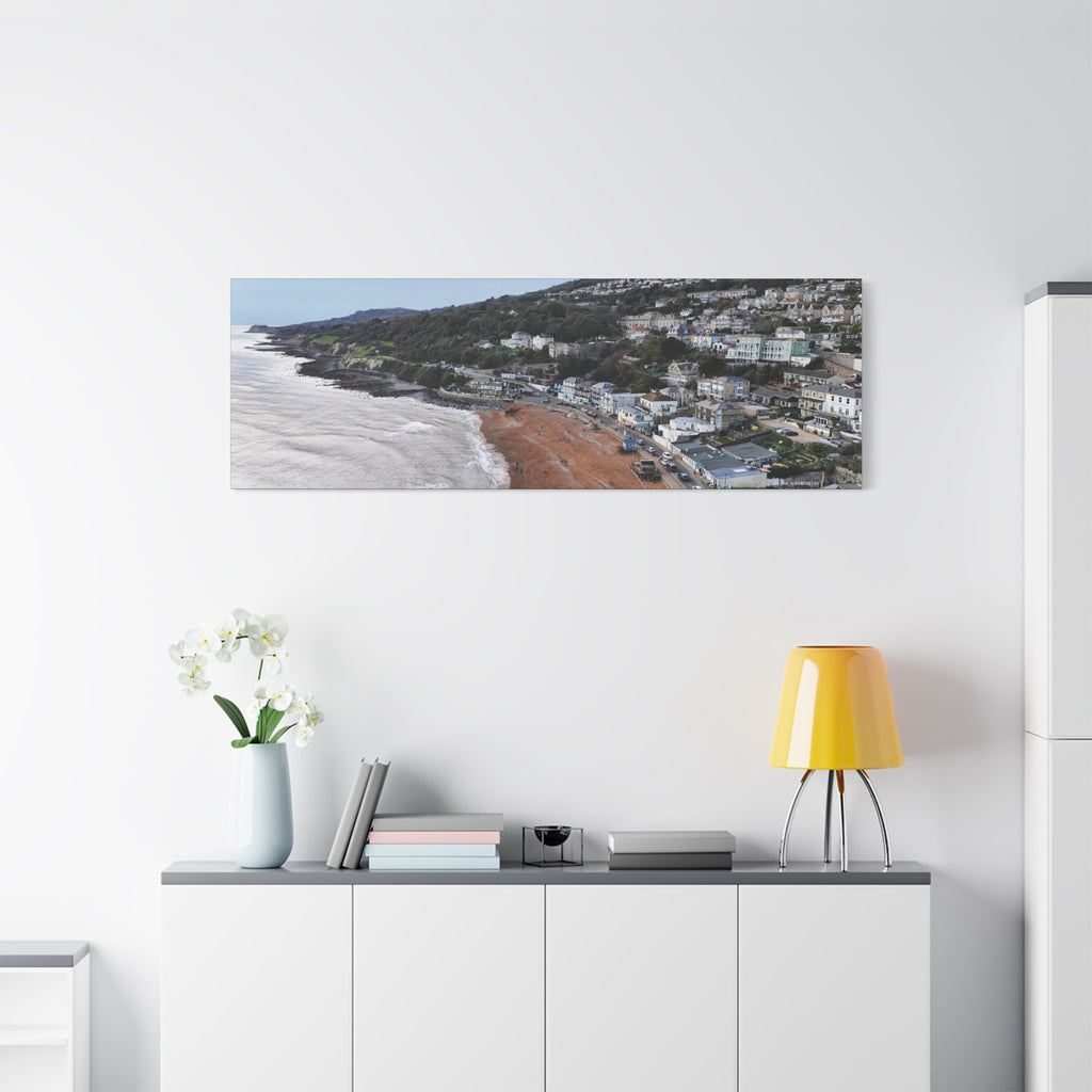 Isle of Wight Canvas Print — Ventnor Seaside Stretched Matte Wall Art