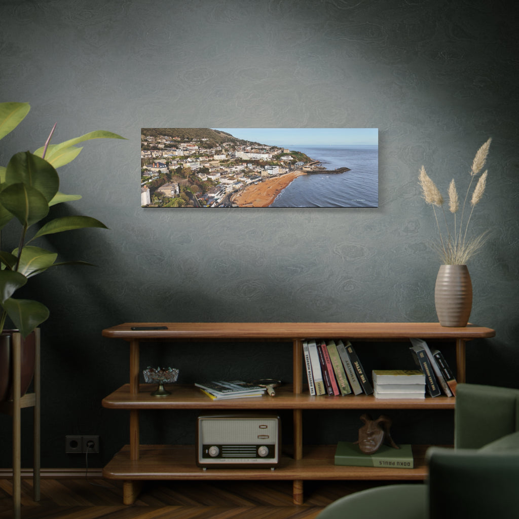 Isle of Wight Panoramic Canvas Print — Ventnor Stretched Wall Art
