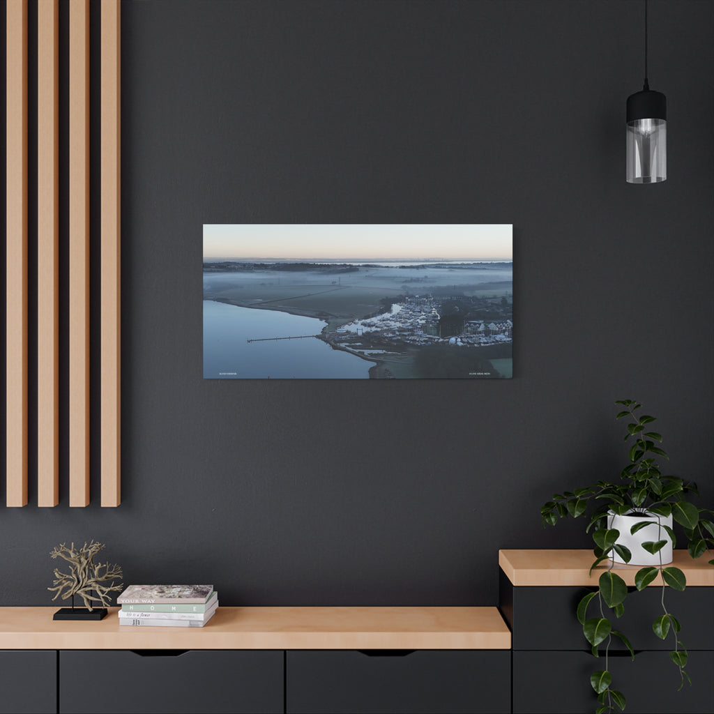 Isle of Wight Aerial Canvas Print — Island Harbour Stretched Wall Art