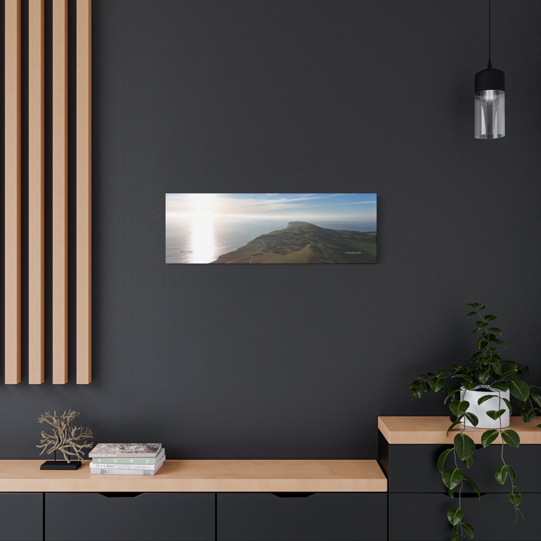 Isle of Wight Canvas Print — Tennyson to the Needles Stretched Matte Wall Art