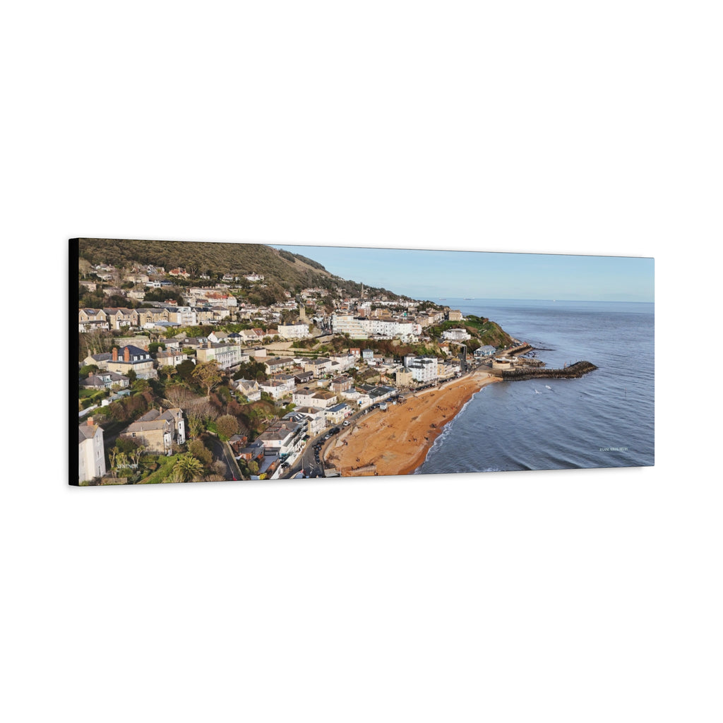Isle of Wight Panoramic Canvas Print — Ventnor Stretched Wall Art