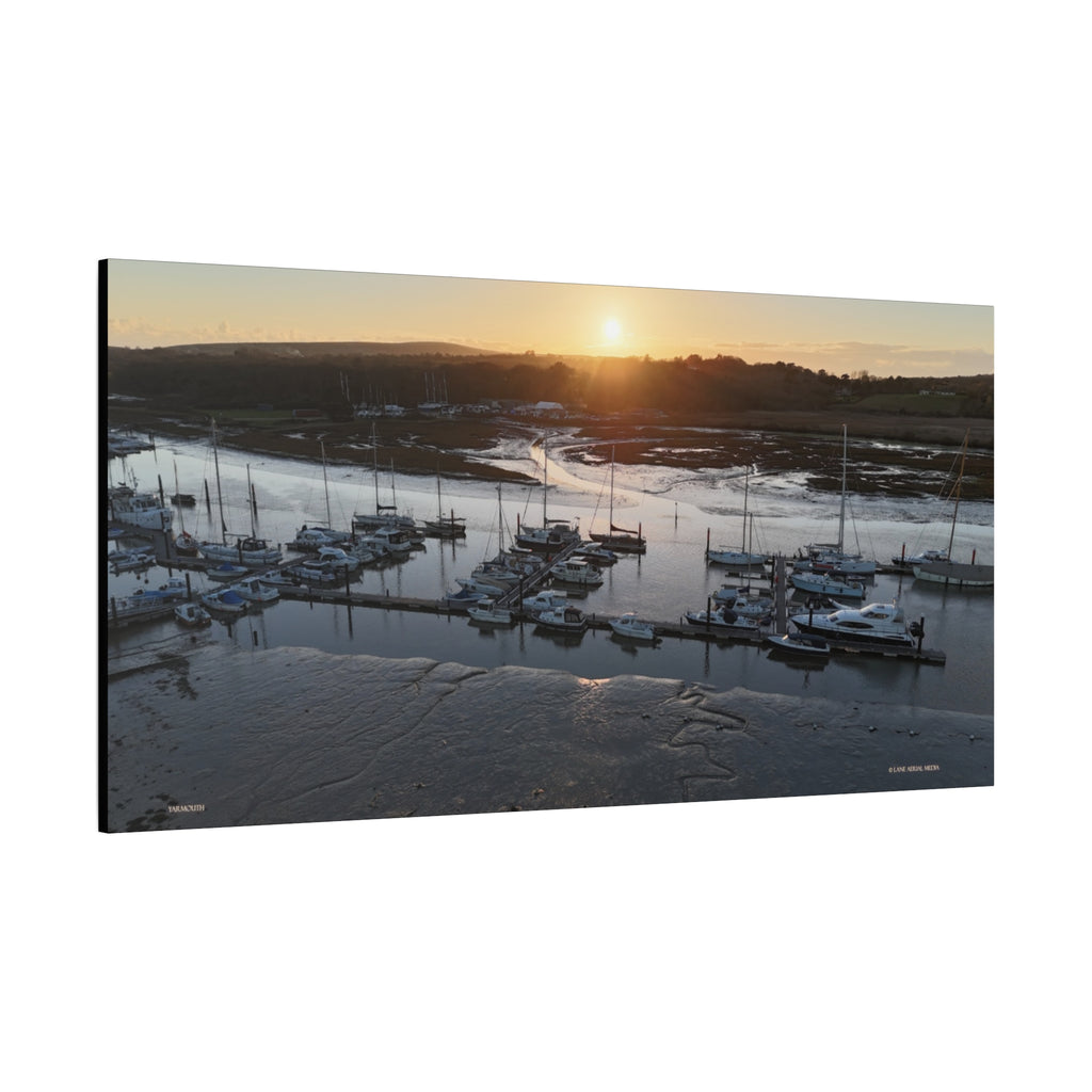 Isle of Wight Canvas Print — Yarmouth Harbour Stretched Matte Wall Art