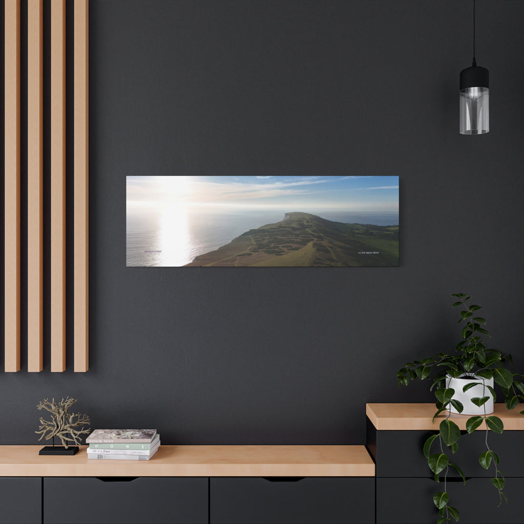 Isle of Wight Canvas Print — Tennyson to the Needles Stretched Matte Wall Art