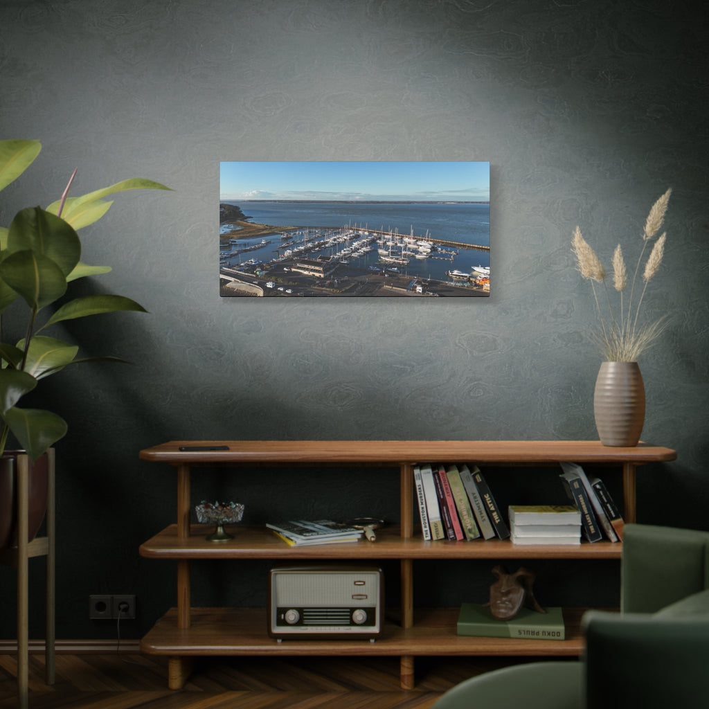 Isle of Wight Canvas Print — Yarmouth Marina Stretched Matte Wall Art