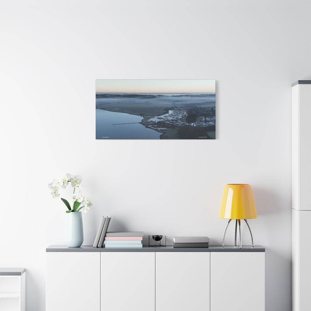 Isle of Wight Aerial Canvas Print — Island Harbour Stretched Wall Art