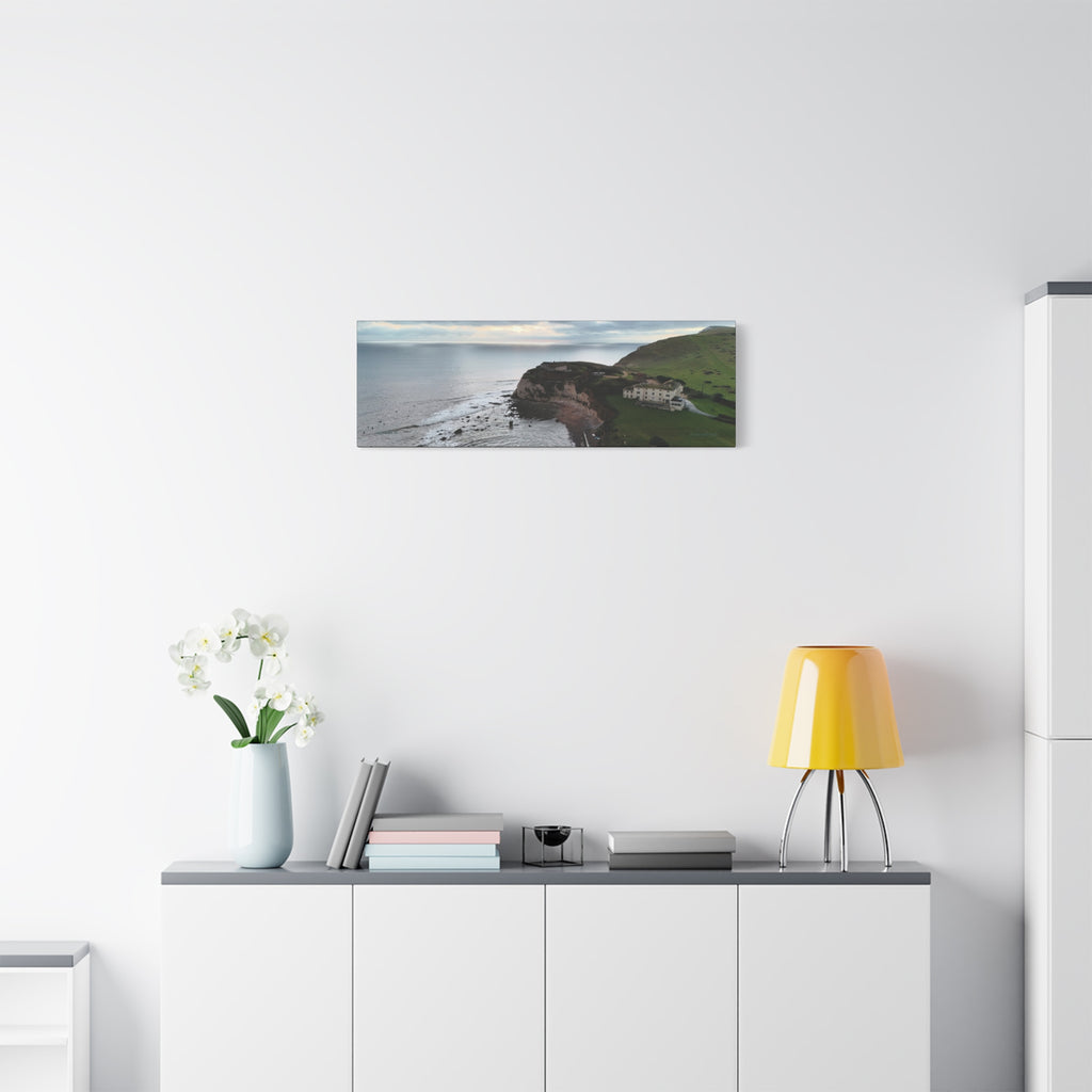 Isle of Wight Canvas Print — Freshwater Bay Seaside Stretched Wall Art