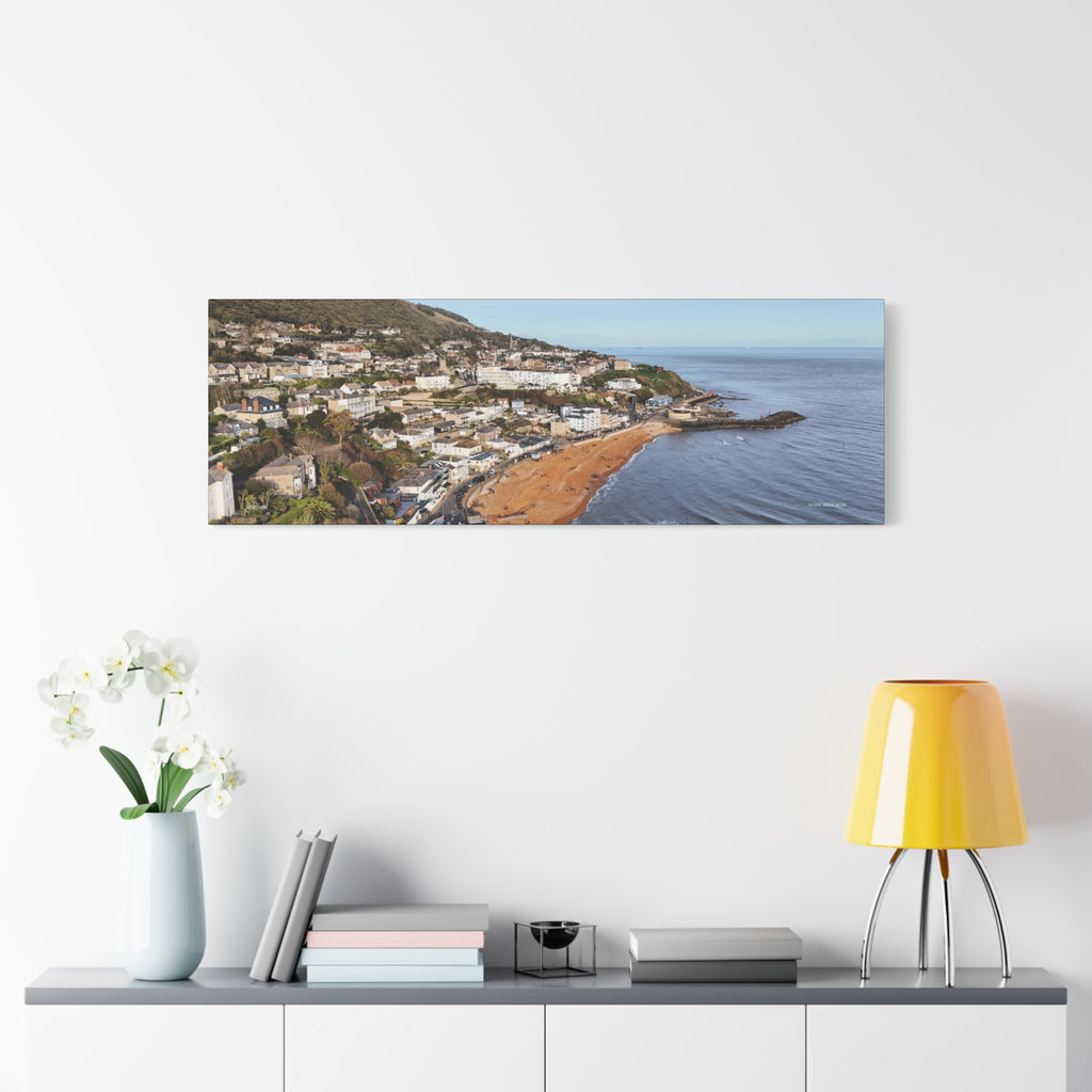 Isle of Wight Panoramic Canvas Print — Ventnor Stretched Wall Art