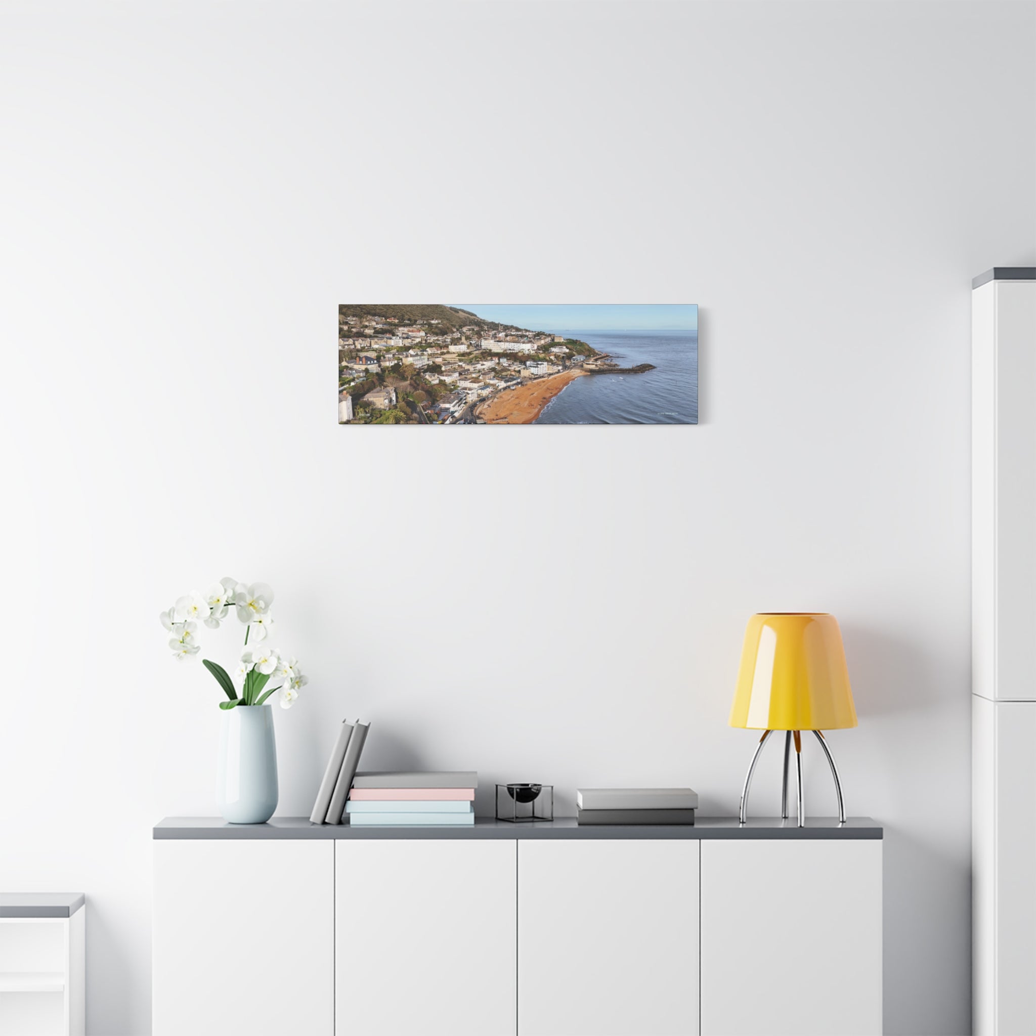 Isle of Wight Panoramic Canvas Print — Ventnor Stretched Wall Art