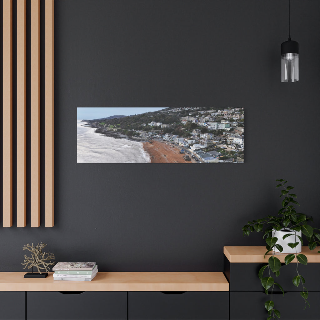Isle of Wight Canvas Print — Ventnor Seaside Stretched Matte Wall Art