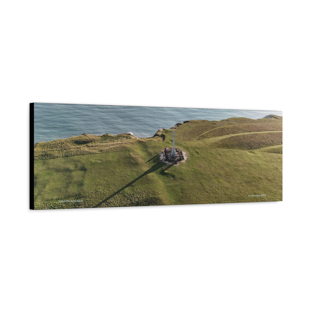 Isle of Wight Panoramic Canvas Print — Tennyson Monument Stretched Wall Art