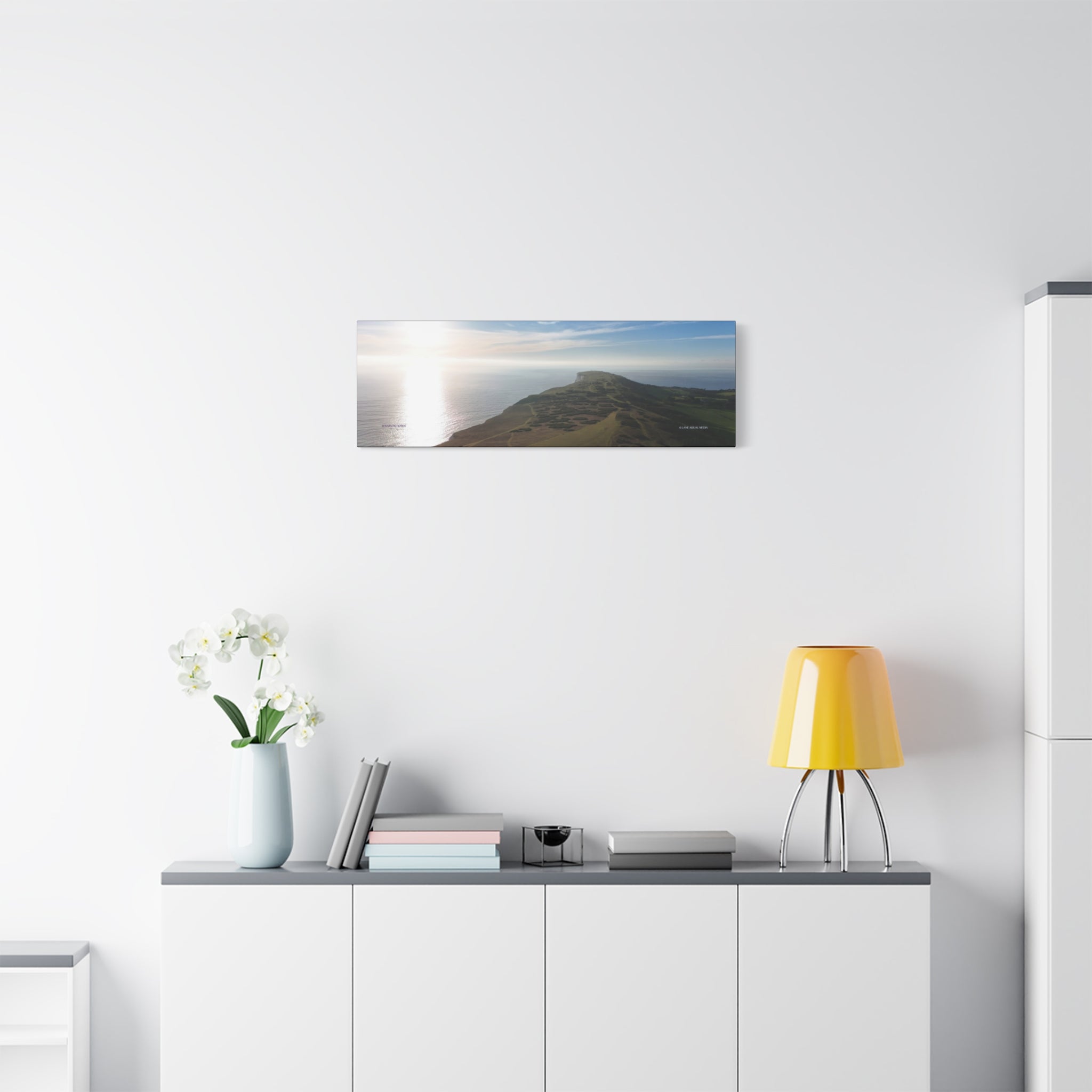 Isle of Wight Canvas Print — Tennyson to the Needles Stretched Matte Wall Art