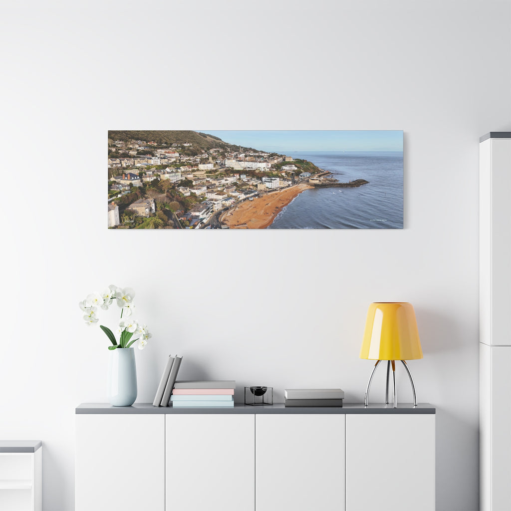 Isle of Wight Panoramic Canvas Print — Ventnor Stretched Wall Art