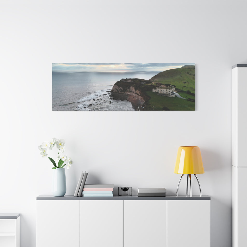 Isle of Wight Canvas Print — Freshwater Bay Seaside Stretched Wall Art