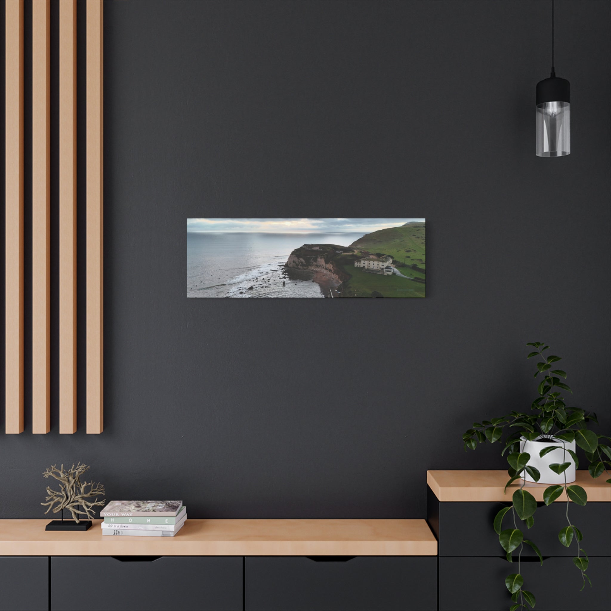Isle of Wight Canvas Print — Freshwater Bay Seaside Stretched Wall Art