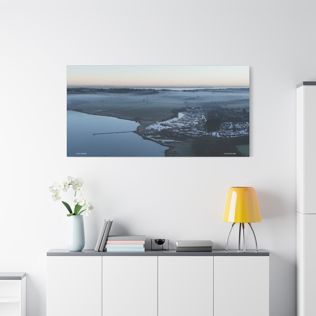 Isle of Wight Aerial Canvas Print — Island Harbour Stretched Wall Art