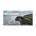 Isle of Wight Aerial Canvas Print — Freshwater Bay Seascape Stretched Wall Art